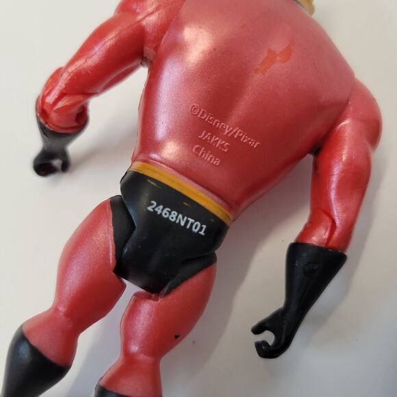 Disney Pixar Incredibles Mr Incredible & Elastigirl Action Figures Jakks Set Lot - Picture 8 of 9